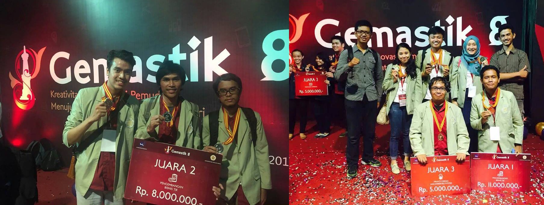 Tim Mahasiswa DTETI Borong 3 Gelar di Gemastik 2015