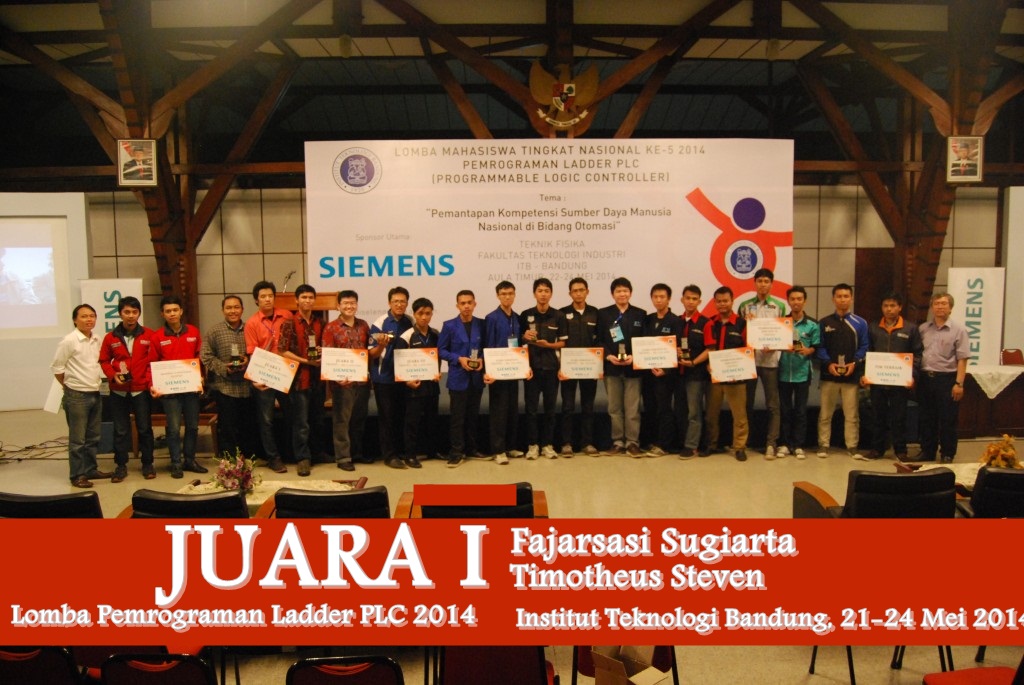 JTETI FT UGM Juara 1 Lomba Pemrograman PLC Tingkat Nasional di ITB