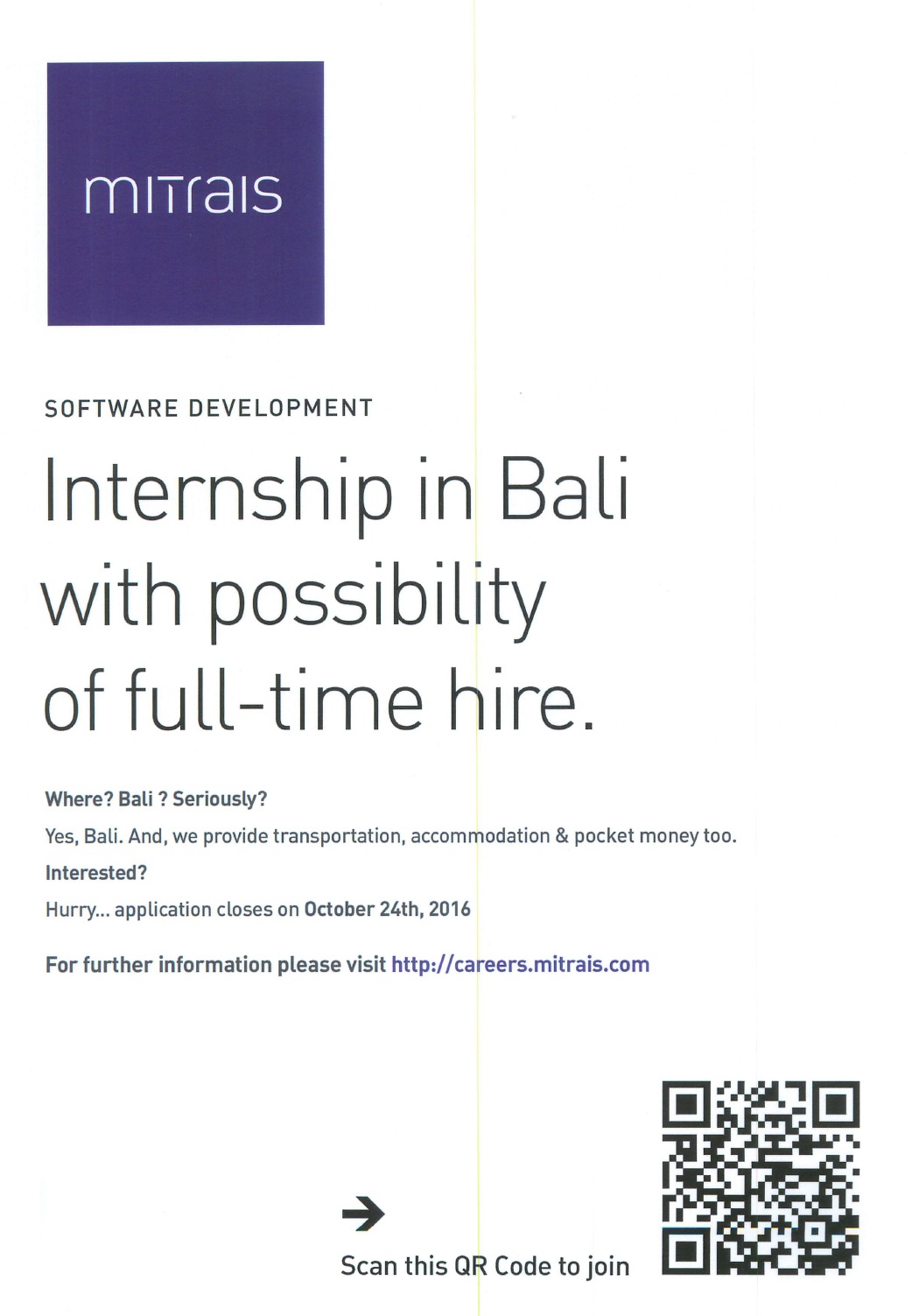 Internship di Mitrais