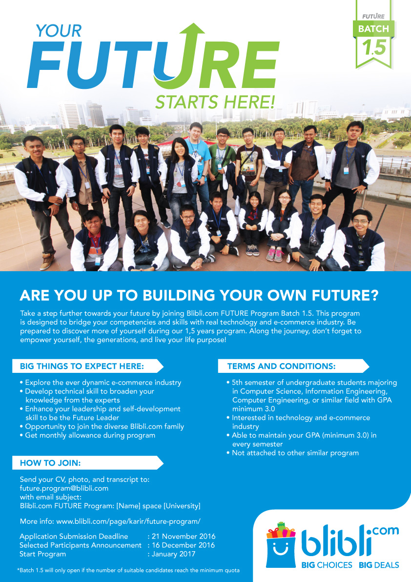 Future Program 1.5 Blibli.com