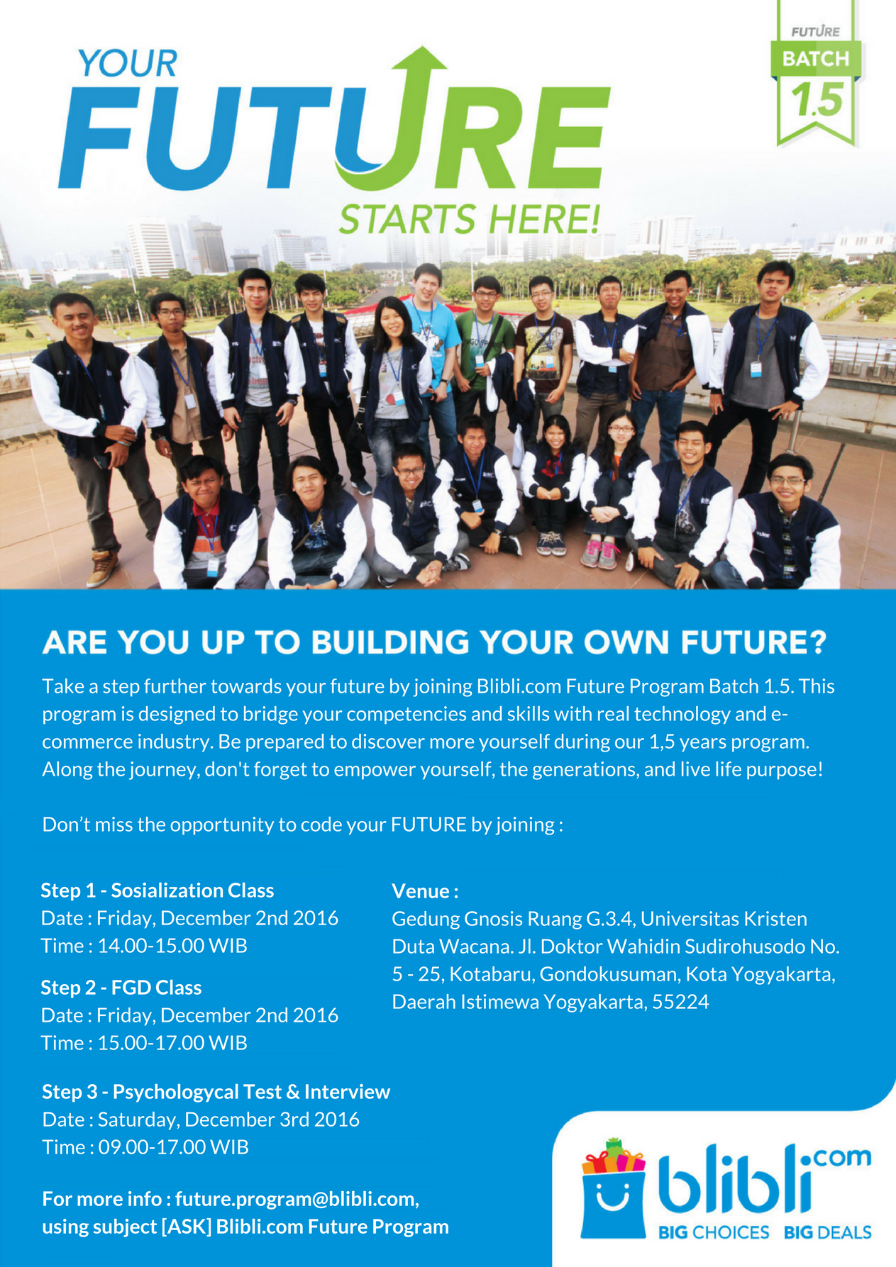 Sosialisasi Blibli future program