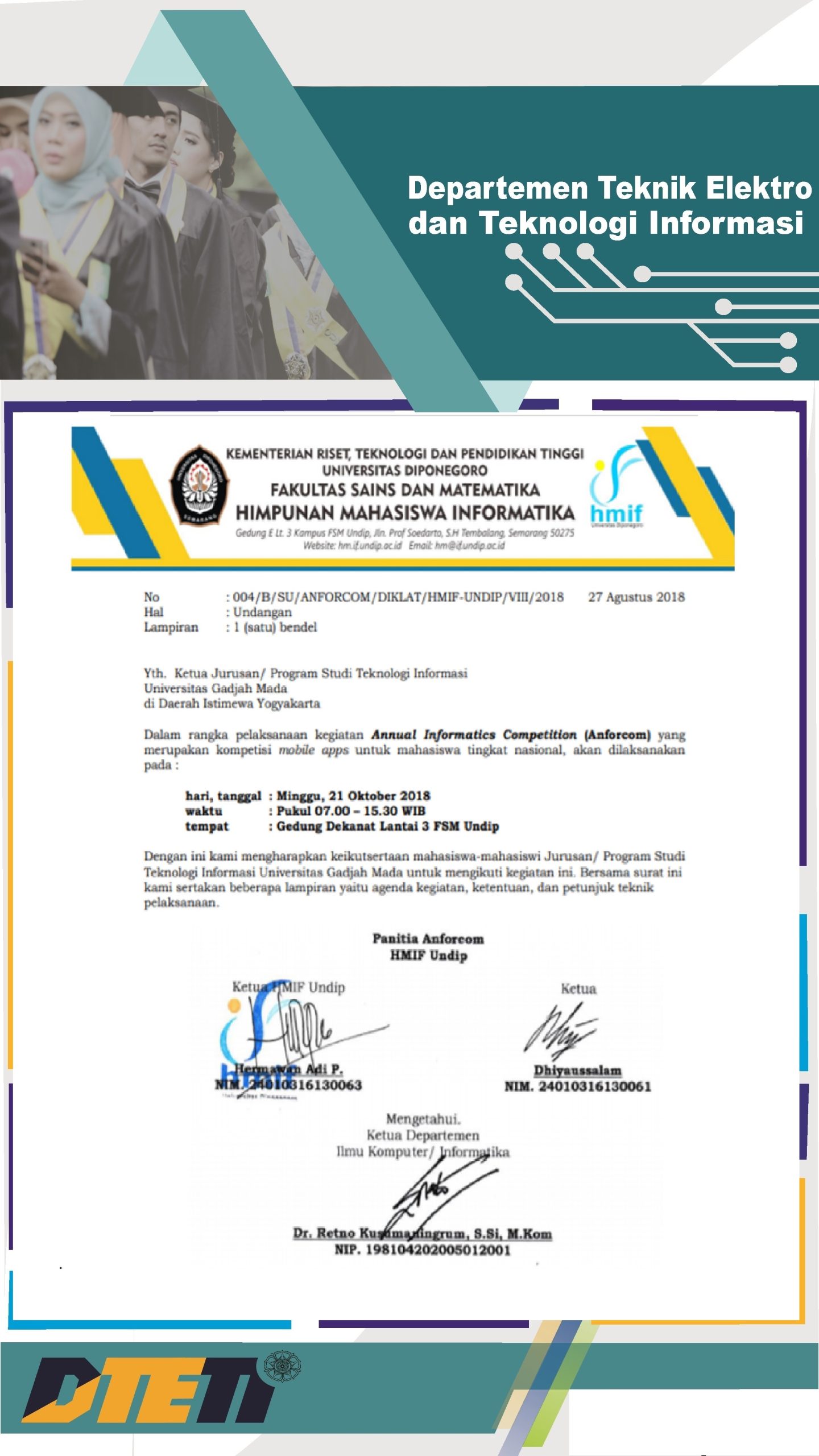 Annual Informatics Competition (Anforcom) – HMIF UNDIP