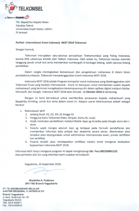 International Event Indonesia NEXT 2018 Telkomsel