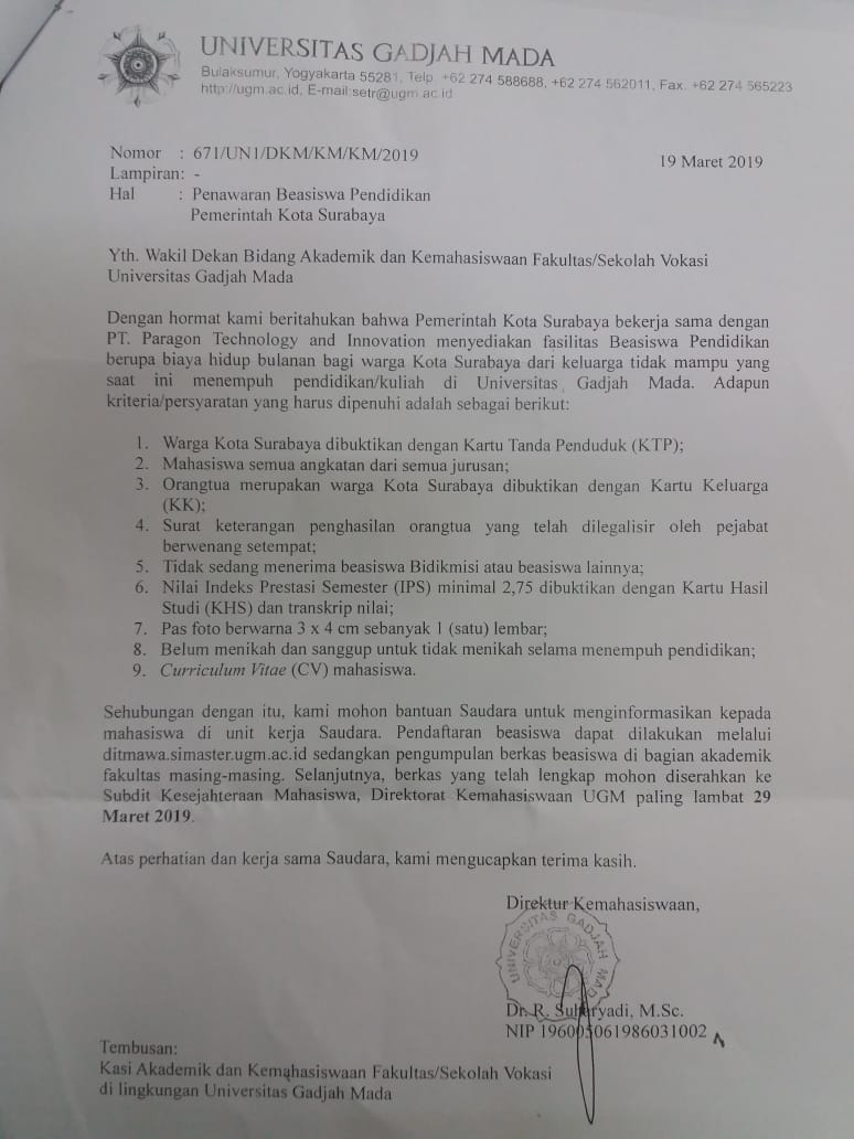 Beasiswa Pemkot Surabaya
