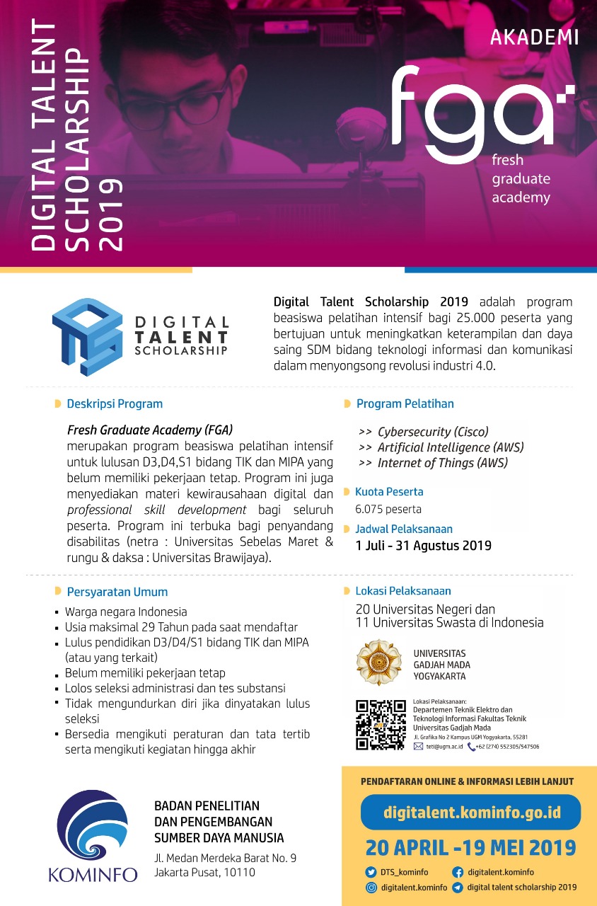 Digital Talent Scholarship 2019